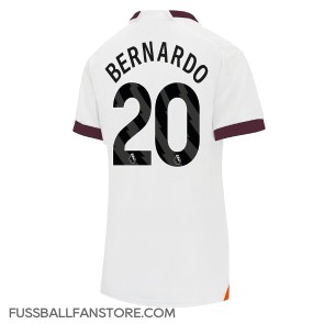 Manchester City Bernardo Silva #20 Replik Auswärtstrikot Damen 2023-24 Kurzarm